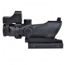 Aim-O ACOG 4x32 Scope Red & Green Reticle & Mini Red Dot - Black