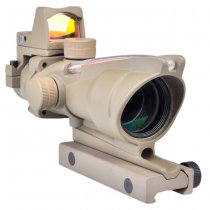 Aim-O ACOG 4x32C Illumination Fiber Optic Scope & RMR Red Dot Sight - Dark Earth