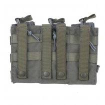 Triple Open AK/M4/G36 Magazine Pouch - Ranger Green