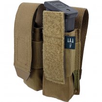 Pitchfork Closed Double Pistol Magazine Pouch - Coyote