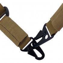 Pitchfork Padded Heavy Duty Two Point Sling - Coyote