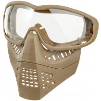 Ant Type Clear Lens Mask - Tan