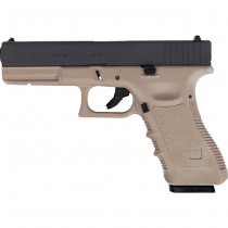 WE G17 Gas Blow Back Pistol - Tan