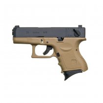 WE G26 Gas Blow Back Pistol - Tan