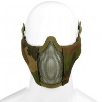 Invader Gear Mk.II Steel Half Face Mask - Woodland