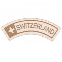 Clawgear Switzerland Small Tab Patch - Desert