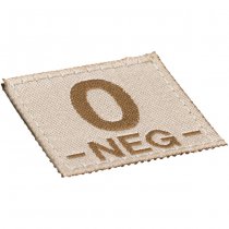 Clawgear 0 Neg Bloodgroup Patch - Desert