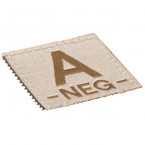 Clawgear A Neg Bloodgroup Patch - Desert