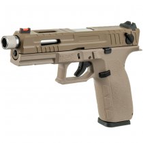 KJ Works KP-13F TBC Full Auto Co2 Blow Back Pistol - Tan