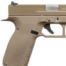 KJ Works KP-13F TBC Full Auto Co2 Blow Back Pistol - Tan