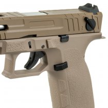 KJ Works KP-13F TBC Full Auto Co2 Blow Back Pistol - Tan