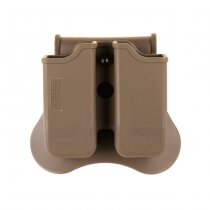 Amomax P226 / M9 / CZ P-09 Double Magazine Pouch - Dark Earth