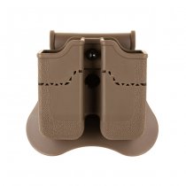 Amomax Px4 / P30 / USP / USP Compact Double Magazine Pouch - Dark Earth