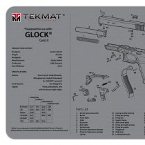 TekMat Cleaning & Repair Mat - Glock Gen 4 Grey
