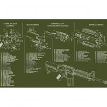TekMat Cleaning & Repair Mat - AR-15 OD