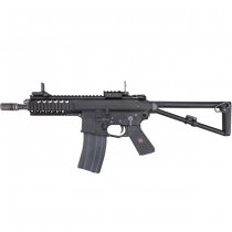 WE PDW 8 Inch Gas Blow Back Rifle - Black