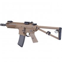 WE PDW 8 Inch Gas Blow Back Rifle - Tan