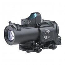 Theta Optics 4x32E Scope & Micro Red Dot Sight - Black