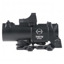 Theta Optics 4x32E Scope & Micro Red Dot Sight - Black