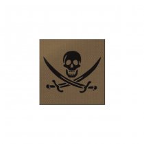 Pitchfork Calico Jack IR Square Print Patch - Coyote