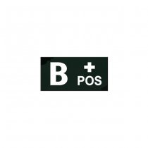 Pitchfork B POS Blood Type IR Patch - SwissCamo