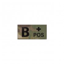 Pitchfork B POS Blood Type IR Patch - Multicam