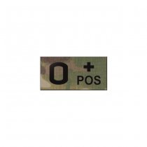 Pitchfork O POS Blood Type IR Patch - Multicam