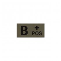 Pitchfork B POS Blood Type IR Patch - Ranger Green