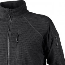 Helikon Alpha Tactical Grid Fleece Jacket - Black - S