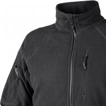 Helikon Alpha Tactical Grid Fleece Jacket - Black - L