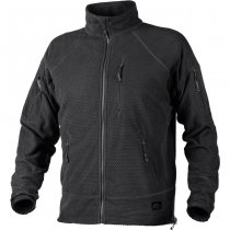 Helikon Alpha Tactical Grid Fleece Jacket - Black - XL