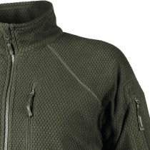 Helikon Alpha Tactical Grid Fleece Jacket - Olive - S