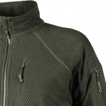 Helikon Alpha Tactical Grid Fleece Jacket - Olive - L