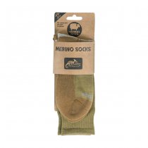 Helikon Merino Socks - Olive Green / Coyote - M