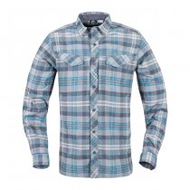 Helikon Defender Mk2 Pilgrim Shirt - Blue-Plaid - M