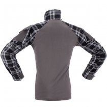 Invader Gear Flannel Combat Shirt - Black - XL