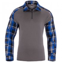 Invader Gear Flannel Combat Shirt - Blue - 2XL