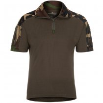 Invader Gear Combat Shirt Short Sleeve - Woodland - M