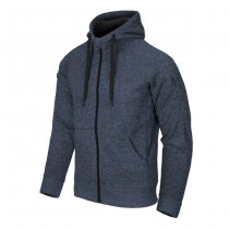 Helikon Covert Tactical Hoodie FullZip - Melange Blue - 3XL