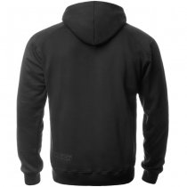 Pitchfork Casual Hoodie Black Print - Black - S