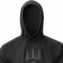 Pitchfork Casual Hoodie Black Print - Black - M