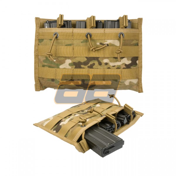 PANTAC MOLLE M16 Triple Mag Pouch Mod B - Multicam