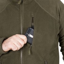 Helikon Alpha Tactical Grid Fleece Jacket - Navy Blue - XL