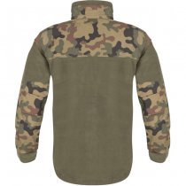 Helikon-Tex Polish Infantry Fleece Jacket - Black / PL Woodland - 3XL