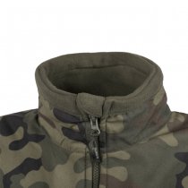 Helikon Polish Infantry Fleece Jacket - Black / PL Woodland - 3XL