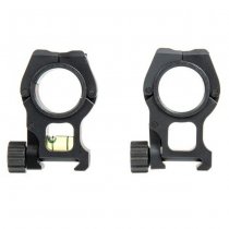 Aim-O M10 Mount Rings 25.4mm / 30mm - Black