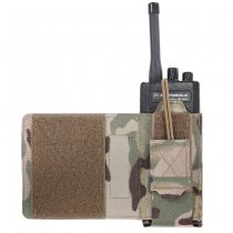 Warrior Laser Cut Wing Velcro Adustable Radio Pouch Left Side - Multicam