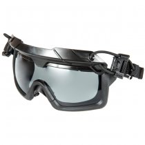 FMA Tactical Helmet Goggles Grey Lens - Black