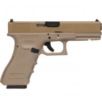 WE G17 MOS Gas Blow Back Pistol - Tan