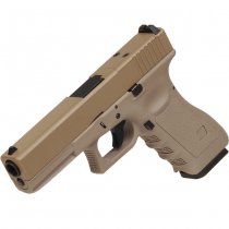 WE G17 MOS Gas Blow Back Pistol - Tan